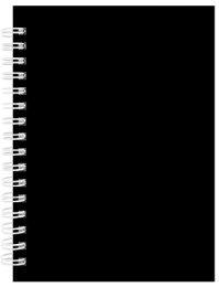 Книжка записная А6  80 листов Дизайн в черном цвете 3, гребень 80-9513