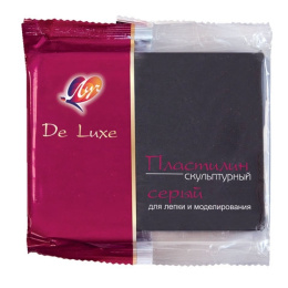 Пластилин скульптурный 300г серый, твердый Луч 23С 1483-08