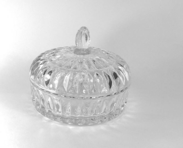 Сахарница стеклянная Zarin 130мм/250мл, в п/у Kaveh 7077