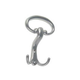 Крючок-вешалка №19 2-х рожковый хром 4478