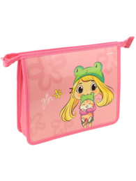 Папка для тетрадей А5 на молнии Милая девочка ПТ-2219