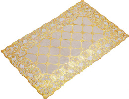 Салфетка виниловая прямоугольная 60х100см Лейс, золото Grace LO-0947A