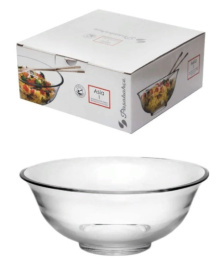 Салатник стеклянный Asia 179мм/800мл, в п/у Pasabahce Бор 530106