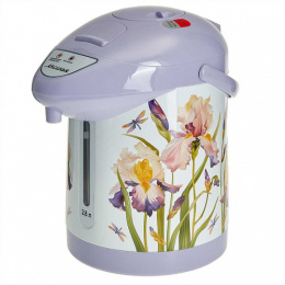 Термопот 2,8л,  750Вт, с декором ирисы Аксинья КС-1805