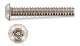 Винт секрет.полук.гол со штифтом 6х12 ТХ30 АРТ 9121  А2 9121-612