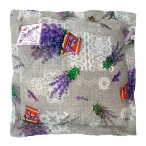 Подушка декоративная 40х40см рогожка Лаванда ДомВелл 