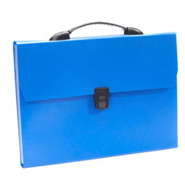 Папка-портфель 13 отд. Devente Daily, пластик, 900мкм, непрозрачный синий 3073409