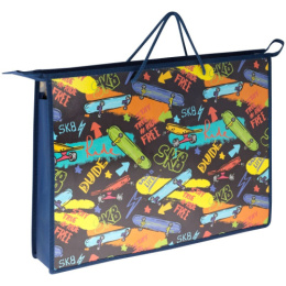 Папка-портфель А3 Skate, пластиковый 70мм, на молнии ПР-3-20_46799