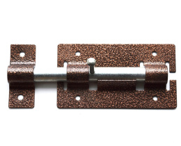 Задвижка дверная ЗД-01 (медь) (кругл.ригель)Секрет 00019