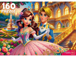 Пазлы  160 элементов Принц и принцесса в саду УК160-5539