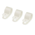 Клипса для крепления кабеля d  5 (белая) 250-04б