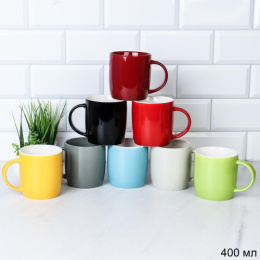 Кружка керамическая 400мл Классика, в ассортименте HQ-309/743129