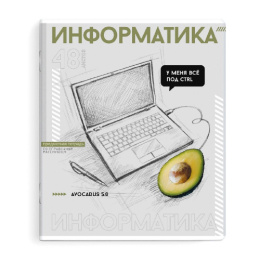 Тетрадь  48 листов П Информатика Яркие детали 67544