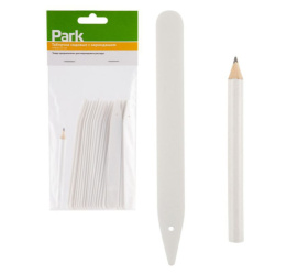 Таблички садовые пластиковые набор 25шт. с карандашом Park 008646