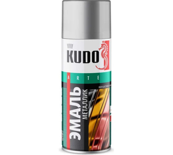 Аэрозольная краска "KUDO" универс. алюминий 1025 520 мл KU-1025