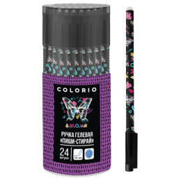 Ручка Пиши-Стирай гелевая, синяя, 0,5мм, ассорти KPLB-UT7-125ER-PVC24