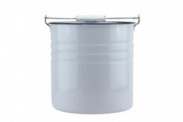 Ведро эмалированное 12л цилиндрическое без крышки без декора Магн, цвета в ассортименте Эмаль Магнитогорск 1024