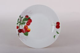 Тарелка фарфоровая мелкая 180мм Sweet cherry Коралл ZX2434-7FP