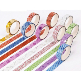 Скотч 15мм х  3м декоративный Devente. Ассорти 9040806