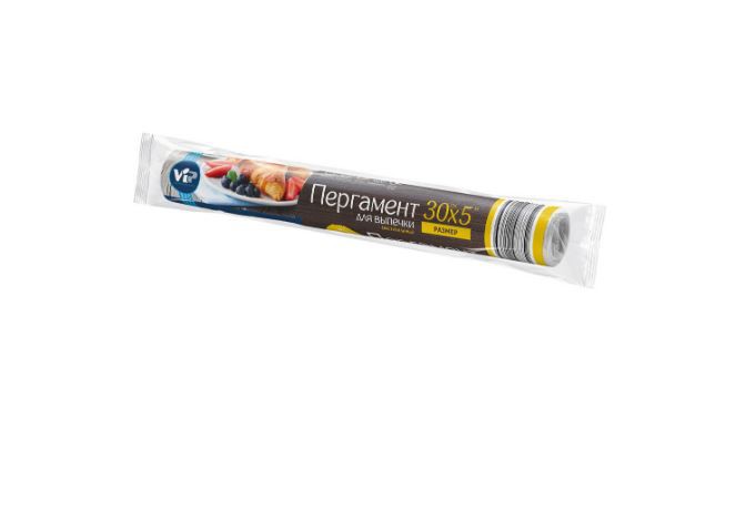 Пергамент для выпечки 5м х 30см белый VIP 438-284