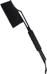 Щетка со скребком пластиковая для автомобиля Techno, съемный скребок для льда, cyber black Spin&Clean 58см SC8011