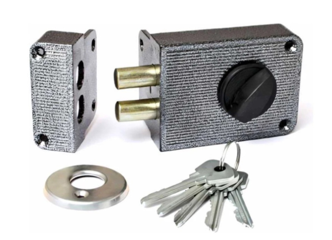 Замок накладной ЗН1-3 "Зенит" серебро о120