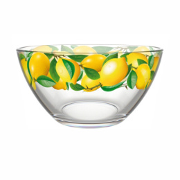 Салатник стеклянный малый 110мм/250мл Лимоны Декостек 322/1-Д