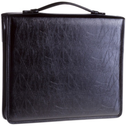 Папка деловая Astra, кожзам, на молнии, зажим с ручкой ПаКЗ_583