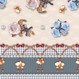 Клеенка столовая на нетканой основе 1,37х25м Grace NI-6412-5