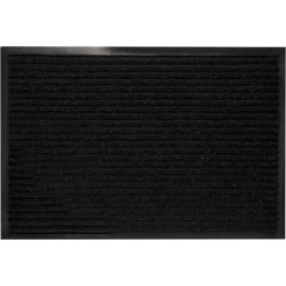 Коврик придверный влаговпитывающий на резин. основе ворс 40х 60см Стандарт, черный ComeForte