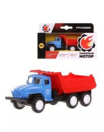 Машина инерционная металлическая Грузовик Самосвал 12х4х4,8см, подвижные элементы Пламенный мотор 870831