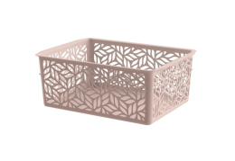 Корзина универсальная пластиковая  1,4л 19х14х7,5см Linden бежевый IDIland 221313027/06