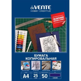 Бумага копировальная А4 синяя  50 листов Devente 2041312