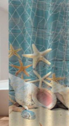 Штора для ванной полиэстер 180х180см 12 колец Gini AC-4-01