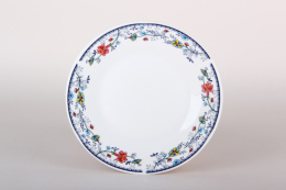 Тарелка фарфоровая мелкая 180мм Флорис Коралл ZX2312-7FP