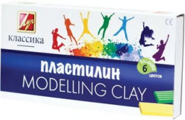 Пластилин  6 цветов 120г Луч Классика, со стеком 12С 878-08