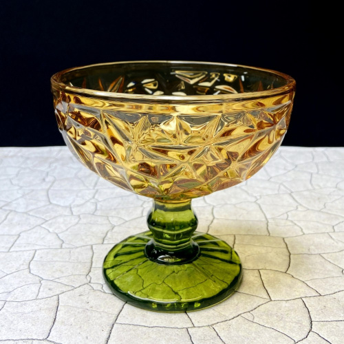 Креманка стеклянная Контур 300мл Виски-зеленая Декостек 5181/1-Н5