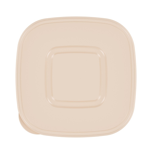 Контейнер для СВЧ пластиковый 2,0л квадратный, бежевый Альтернатива М8790