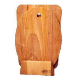 Доски разделочные деревянные бук набор 2шт. на подставке (вертикально) Мирхозторг 81001