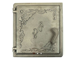 Печная дверка топочная чугунная 27х29,5см большая Бежецкий ЛМЗ ДТ-4