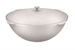 Казан алюминиевый литой  9,0л с крышкой, для плова Kukmara к90