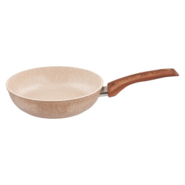 Сковорода алюминиевая литая с антиприг. мраморным покрытием Миндаль d-24см без крышки с бакелит. ручкой Традиция ТМИ2241И