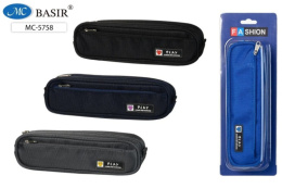 Пенал-тубус Play, ткань цветная ассорти, внешний карман на молнии MC-5758