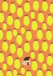 Блокнот А5  48 листов Лимонный фреш, гребень С0712-72