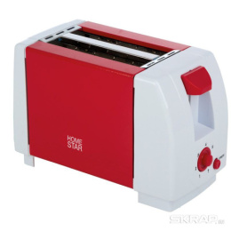 Тостер 750Вт, 7 режимов, HS-2002, коралловый с белым HomeStar 002674