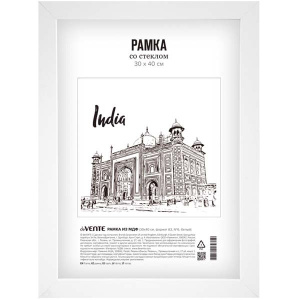 Фоторамка 30х40см МДФ Devente №6 белая, акриловое стекло 9027178