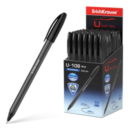 Ручка шариковая ErichKrause Ultra U-108 Original Stick, черная, 1мм 47596