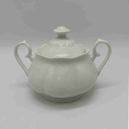 Сахарница фарфоровая 500мл белый Радужный Дом РД75029