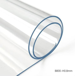 Клеенка столовая силиконовая 0,8х20м 0,8мм прозрачная Baizheng B800-H0.8mm