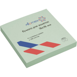 Блок самоклеящийся 76х76 зеленый 100 листов Attomex 2010711